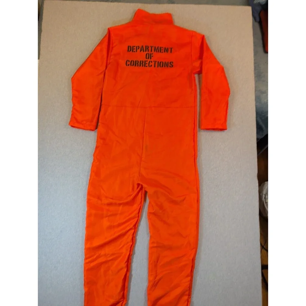 Prisoner Convict Jail Bird Orange Jumpsuit Dept Of Corrections S/M